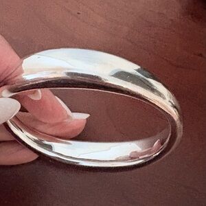 Solid Vintage Sterling Silver Bangle.